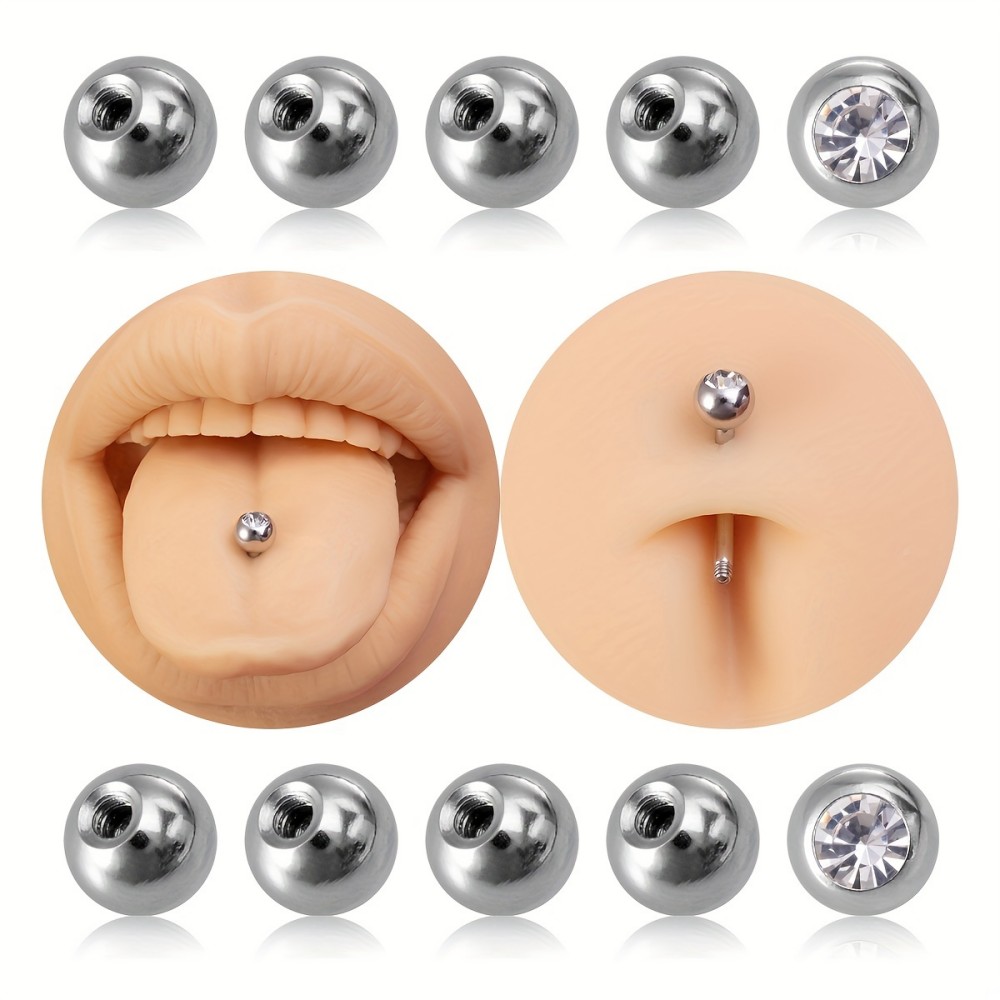 Body Jewelry Store - 10 pz Sfere Per Penetranti 3mm