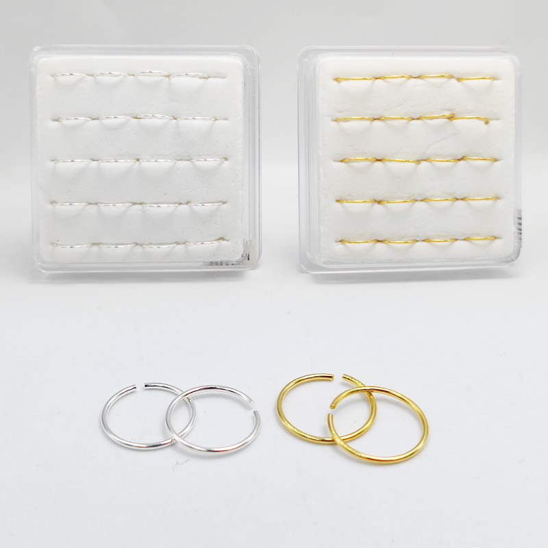 Body Jewelry Lip Ring - Anello al naso in argento sterling