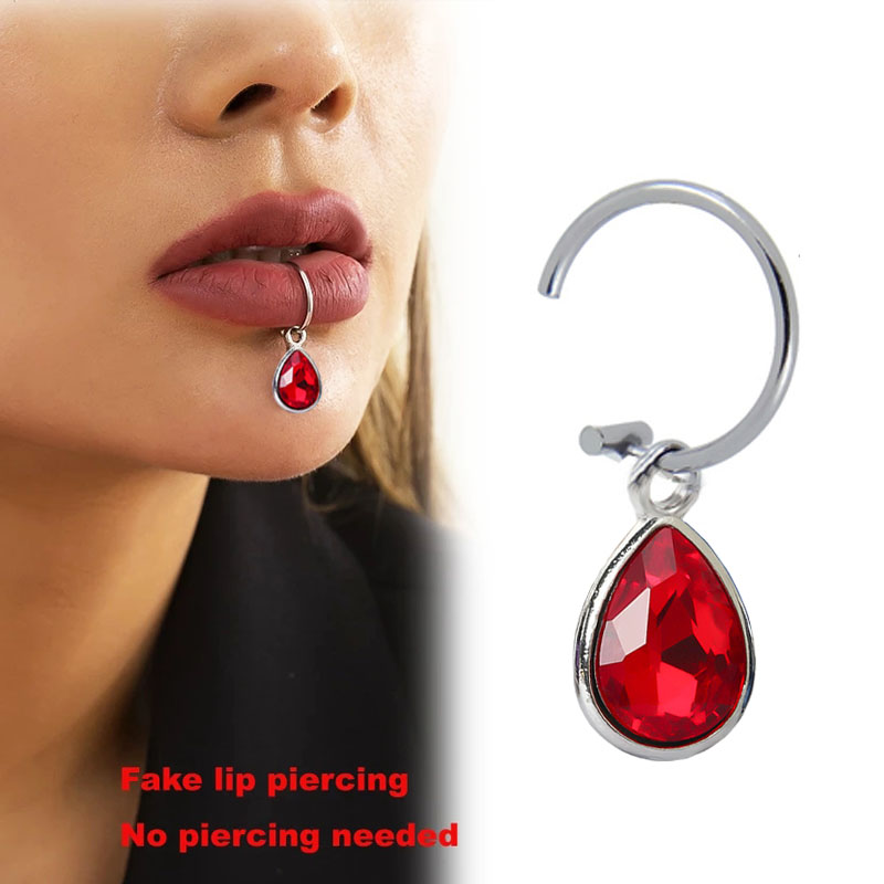 Body Jewelry Lip Ring - 1 pz falso Piercing Clip per