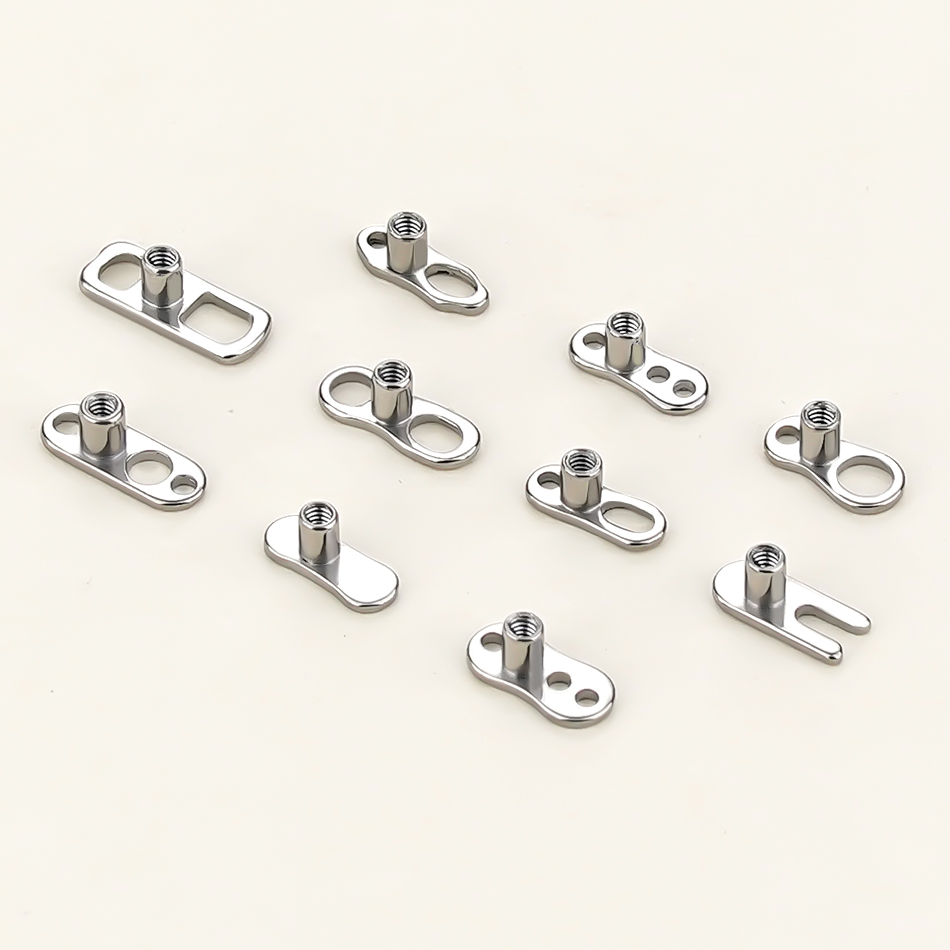 Body Jewelry Dermal - 5Pz/10Pz/50Pz Base per Piercing Dermale in