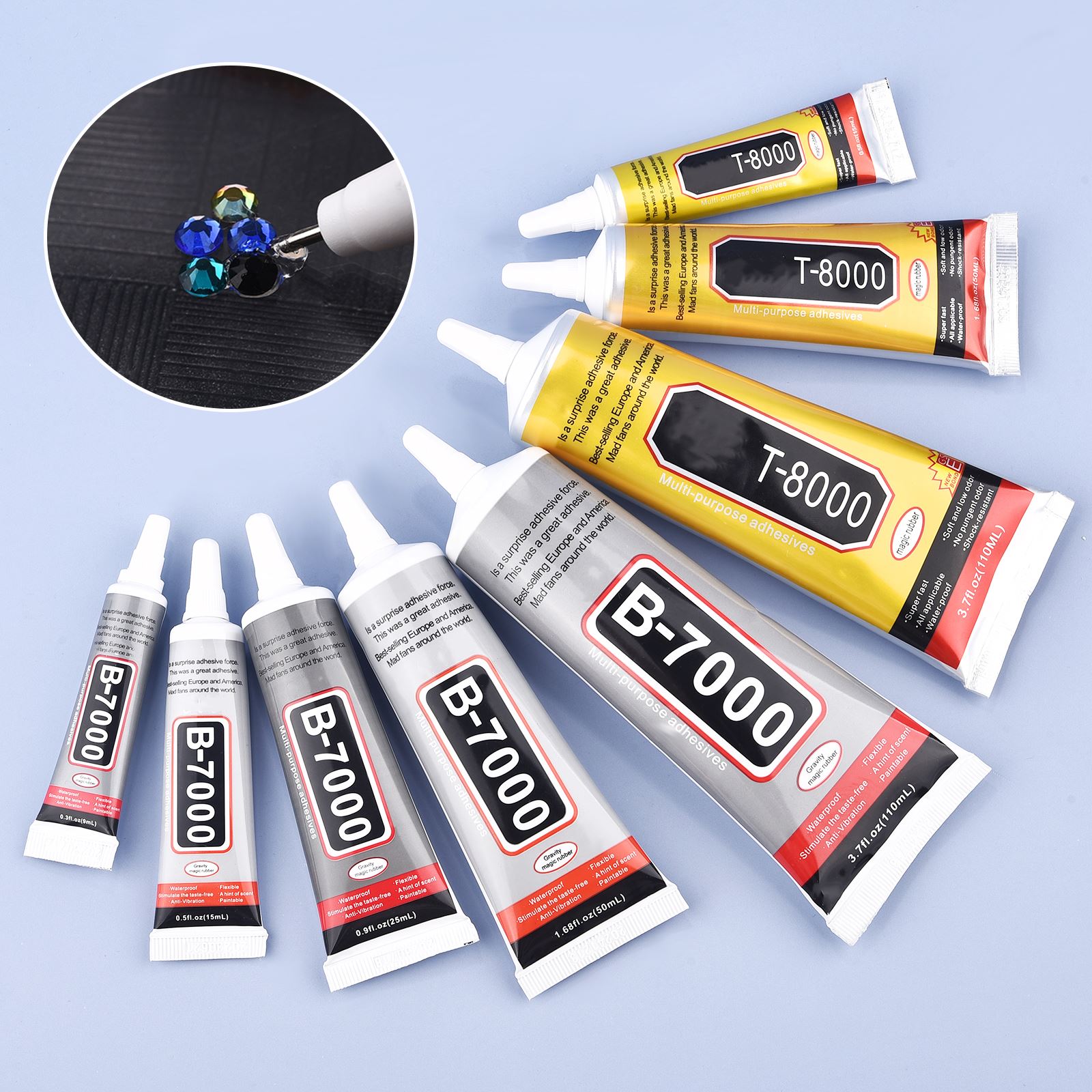 Body Jewelry Tool - 9/15/50/110ml B-7000 Colla T-8000 Adesivo Resina