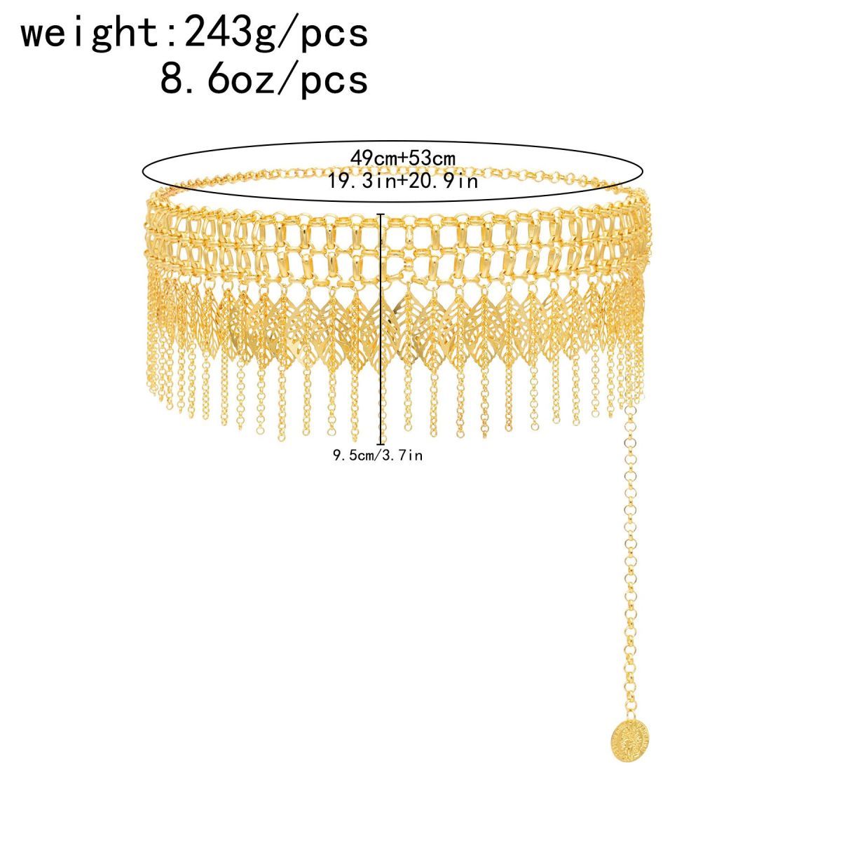 Body Jewelry Dubai - Cintura con Nappe Placcata Oro 24K