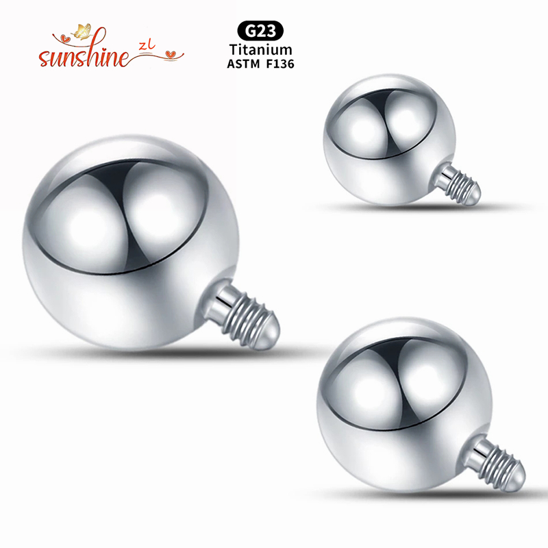 Body Jewelry Dermal - 1 pz filettatura interna sfera di
