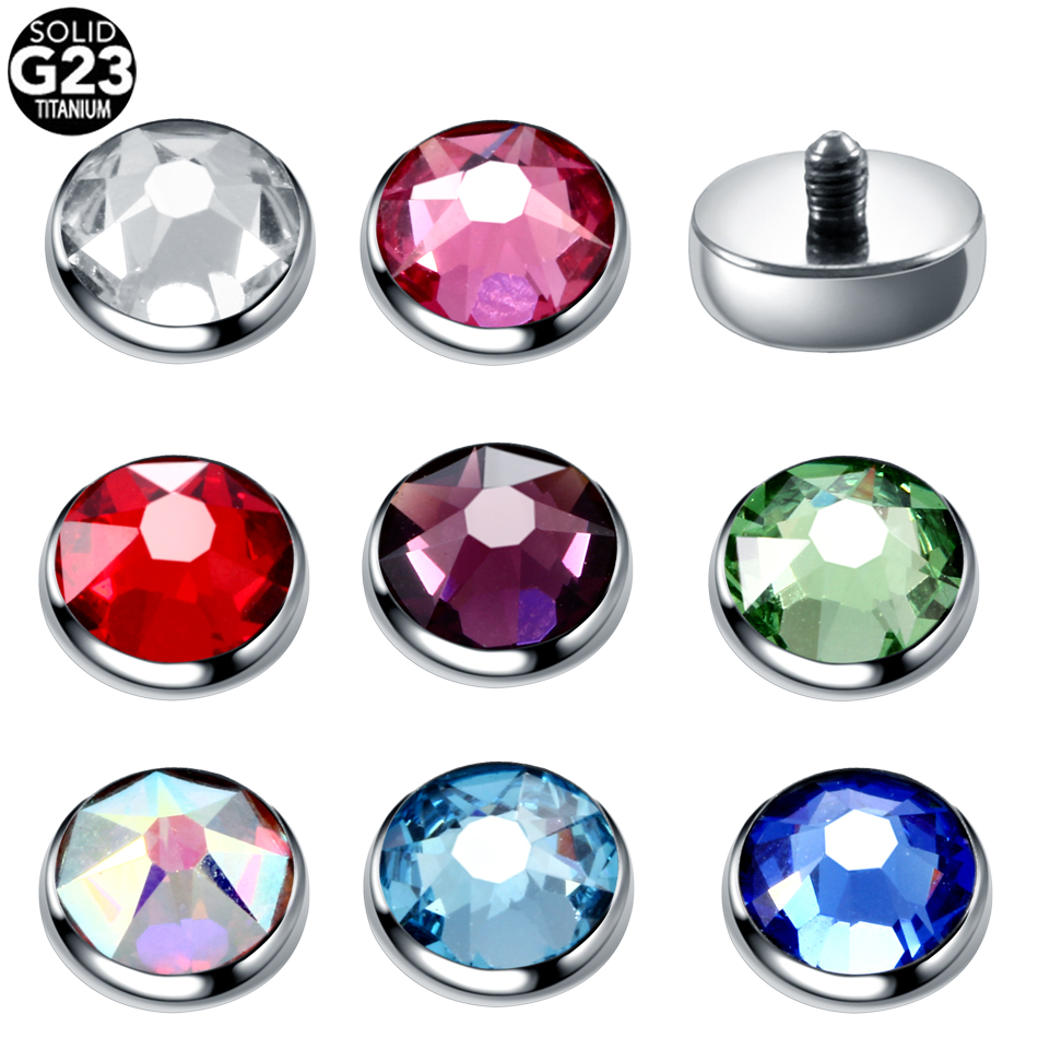 Body Jewelry Dermal - 1PC G23 Titanio Dermico Ancoraggio Base