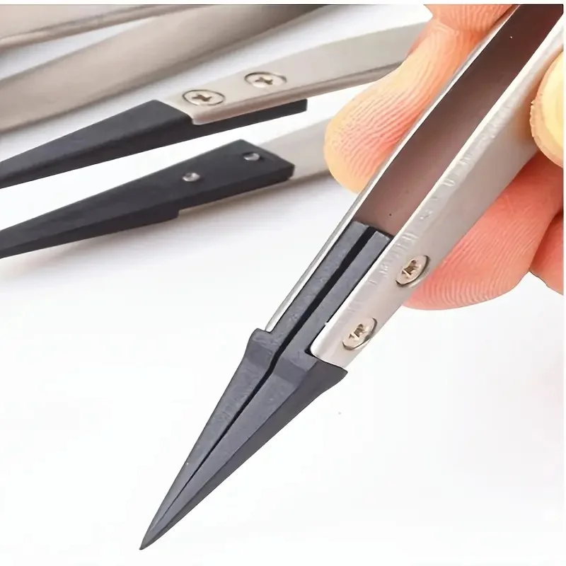 Body Jewelry Tool - Pinzette di precisione antistatiche, con punte