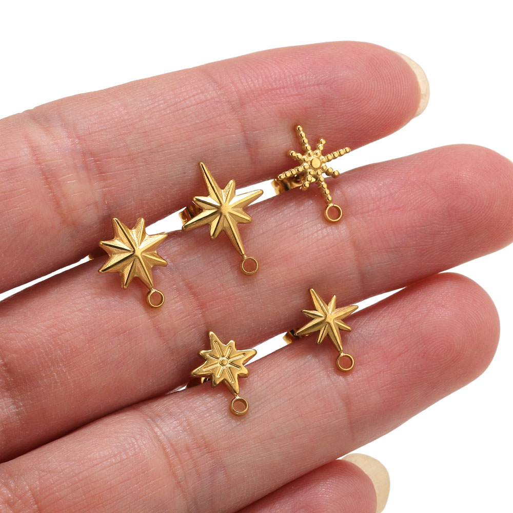 Body Jewelry Tool - 6 pz. Orecchini a Stella in