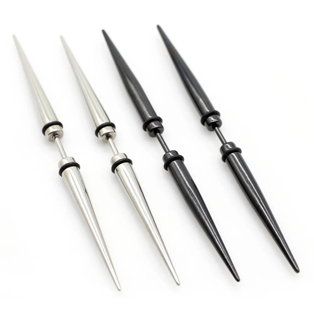 Body Jewelry Barbell - 2 pezzi Unisex gotico Punk Spike