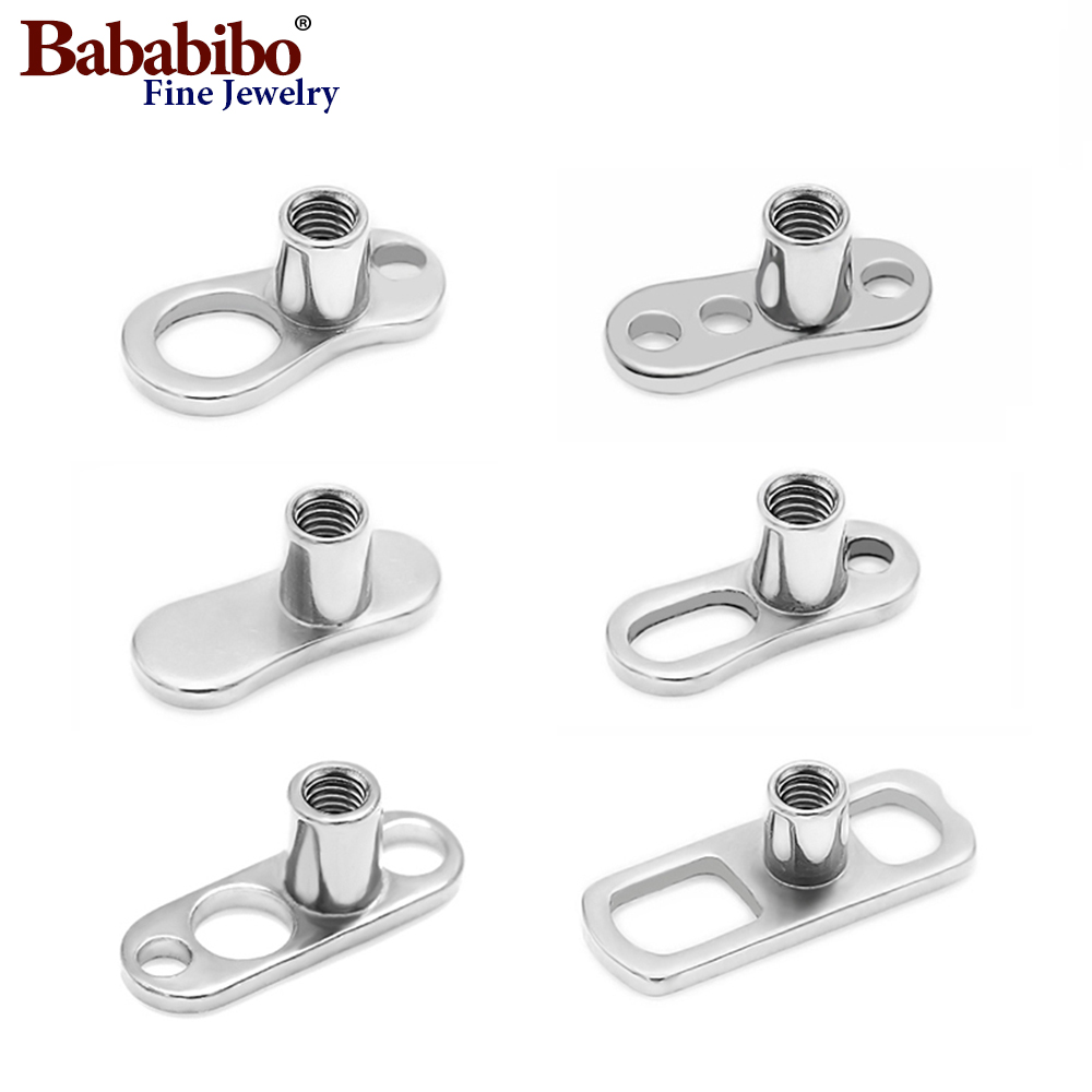Body Jewelry Dermal - 10 pz 14G 2mm /2.5mm G23