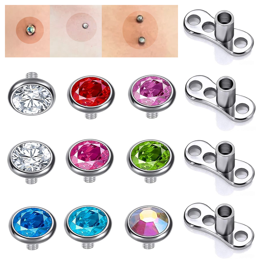 Body Jewelry Dermal - Piercing di superficie in acciaio chirurgico