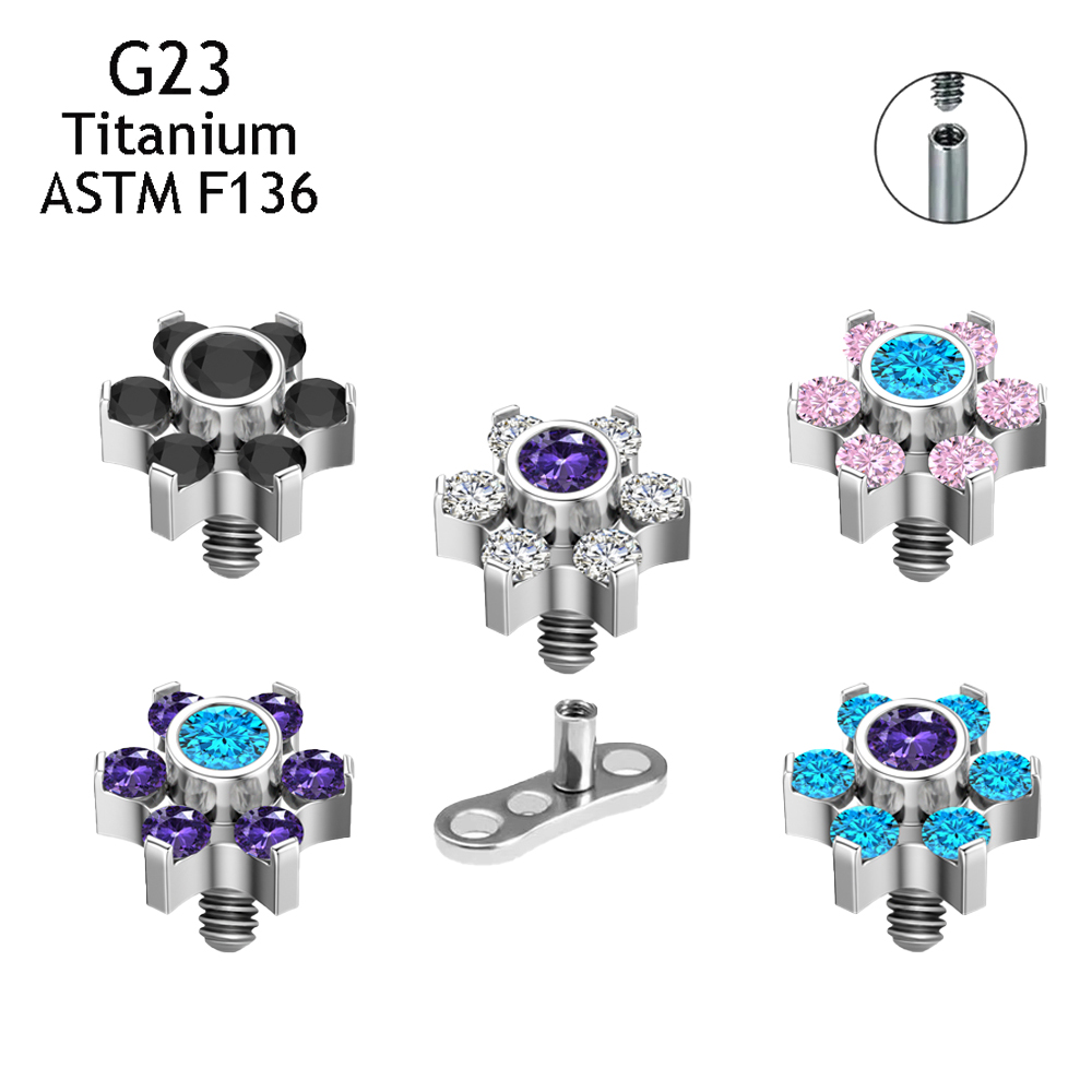 Body Jewelry Dermal - G23 Piercing dermico in titanio nascondono