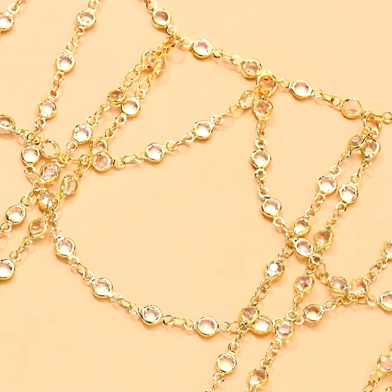 Catena per il corpo multistrat - Body Jewelry Gold Plated recensione e prezzo