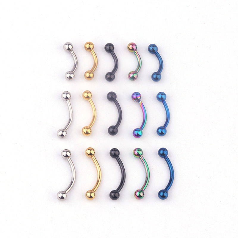 Set di 5 Pezzi, Barrette Curve - Body Jewelry Barbell recensione e prezzo