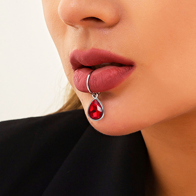 1 pz falso Piercing Clip per l - Body Jewelry Lip Ring recensione e prezzo