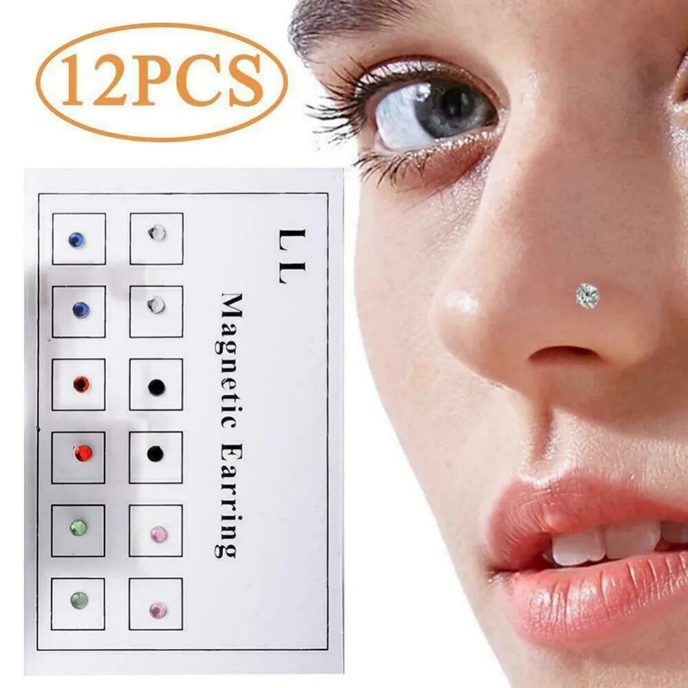 12 PZ/carta Falso Traguratore  - Body Jewelry Lip Ring recensione e prezzo