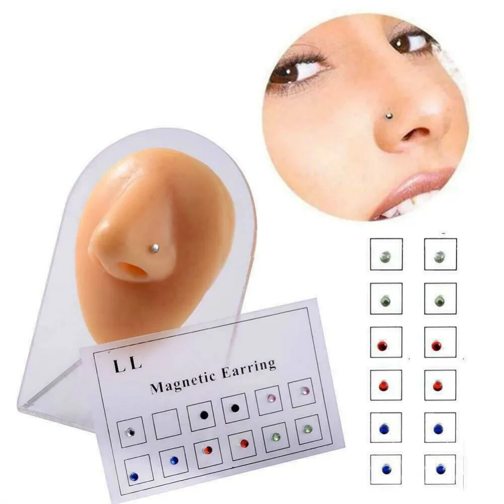 12 PZ/carta Falso Traguratore  - Body Jewelry Lip Ring recensione e prezzo