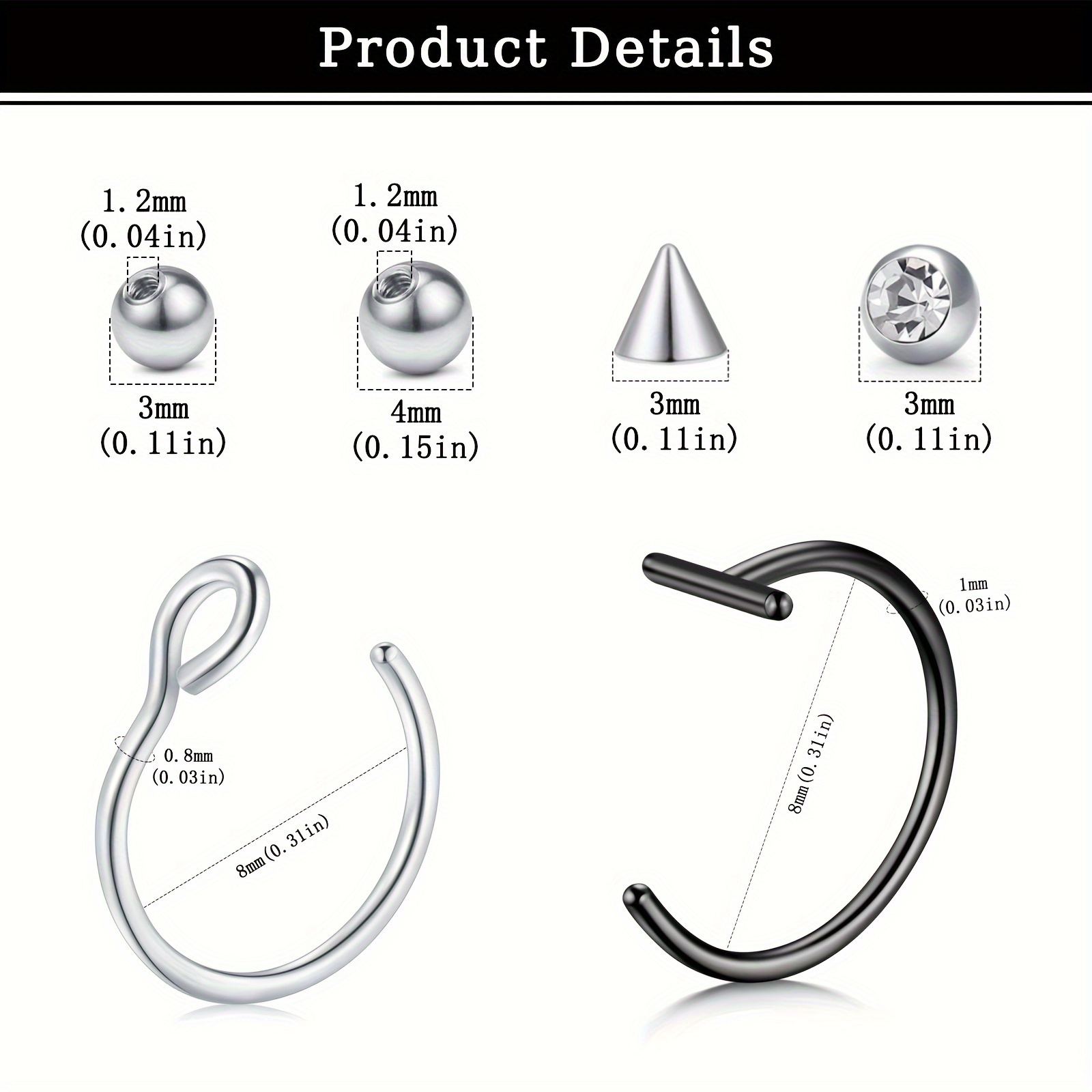 Piercing Finti, Anello Finto p - Body Jewelry Lip Ring recensione e prezzo