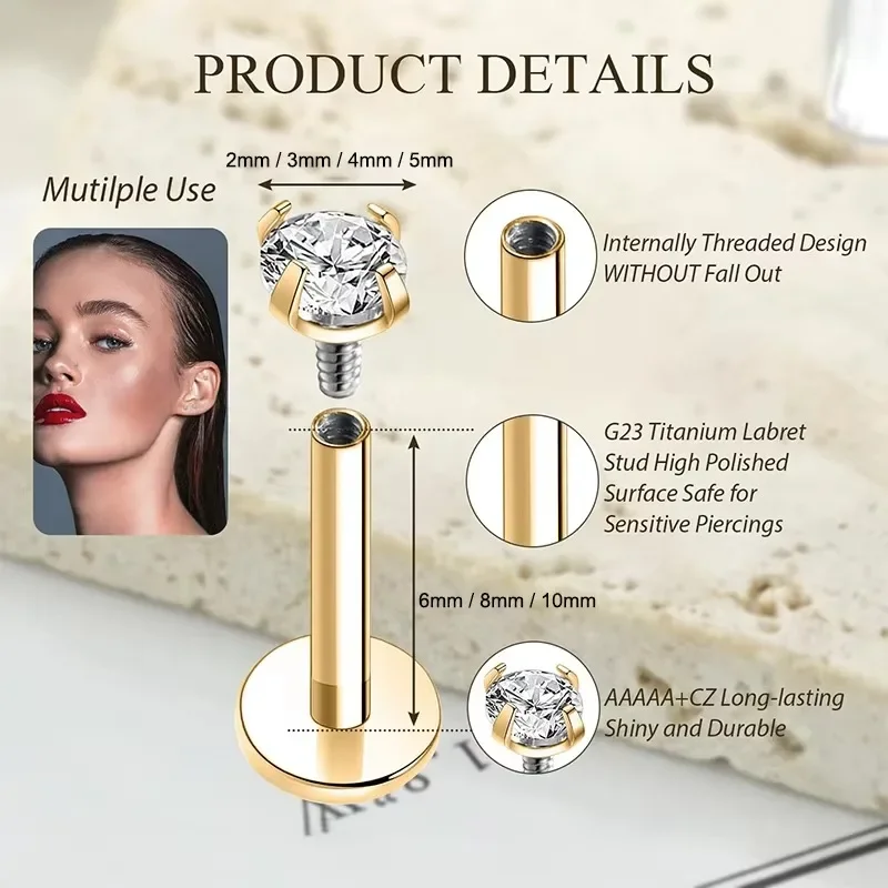 9 pezzi, 16G, 2mm, 3mm, 4mm, g - Body Jewelry Barbell recensione e prezzo