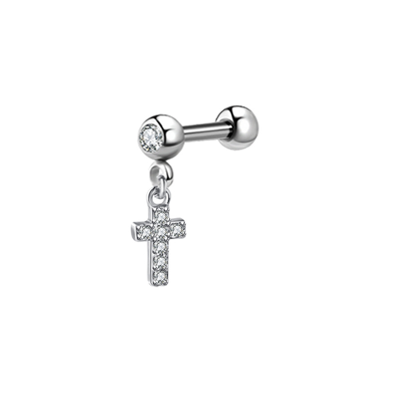 1 pz luna orecchio cartilagine - Body Jewelry Barbell recensione e prezzo
