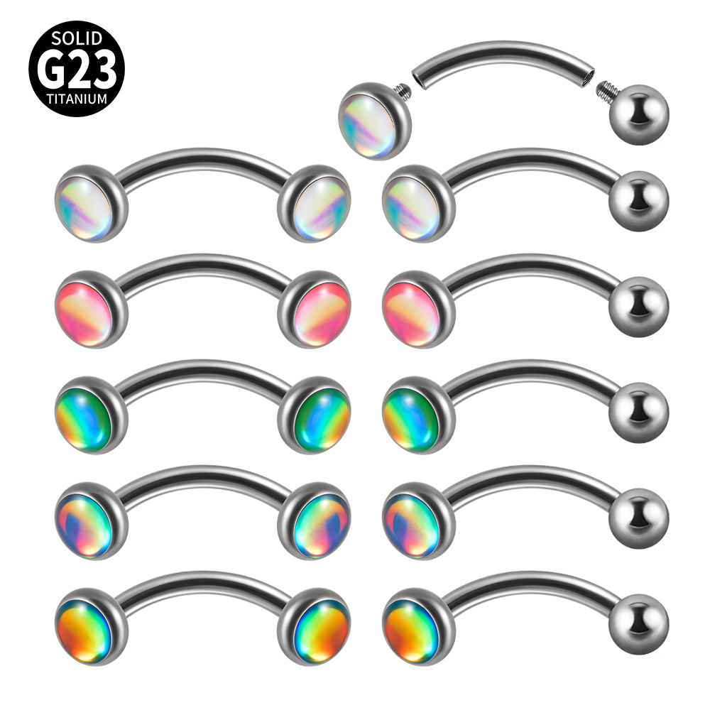 1PC G23 TItanio 16G Flash Gem  - Body Jewelry Barbell recensione e prezzo
