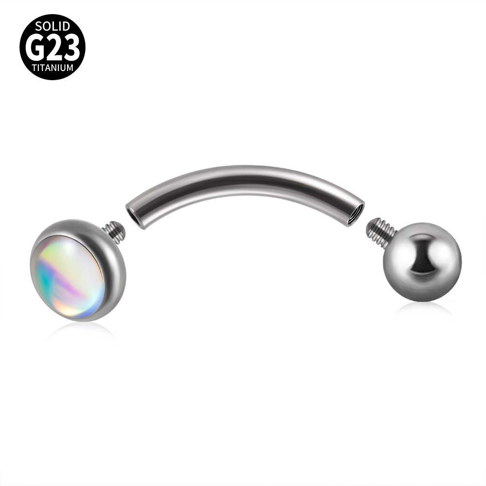 1PC G23 TItanio 16G Flash Gem  - Body Jewelry Barbell recensione e prezzo