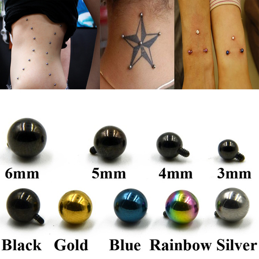 1 pz Acciaio Chirurgico Micro  - Body Jewelry Dermal recensione e prezzo