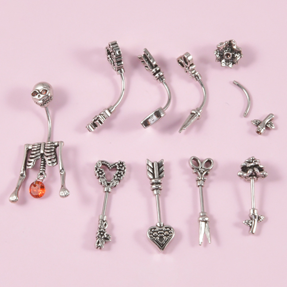 1 pz Vintage acciaio chirurgic - Body Jewelry Barbell recensione e prezzo
