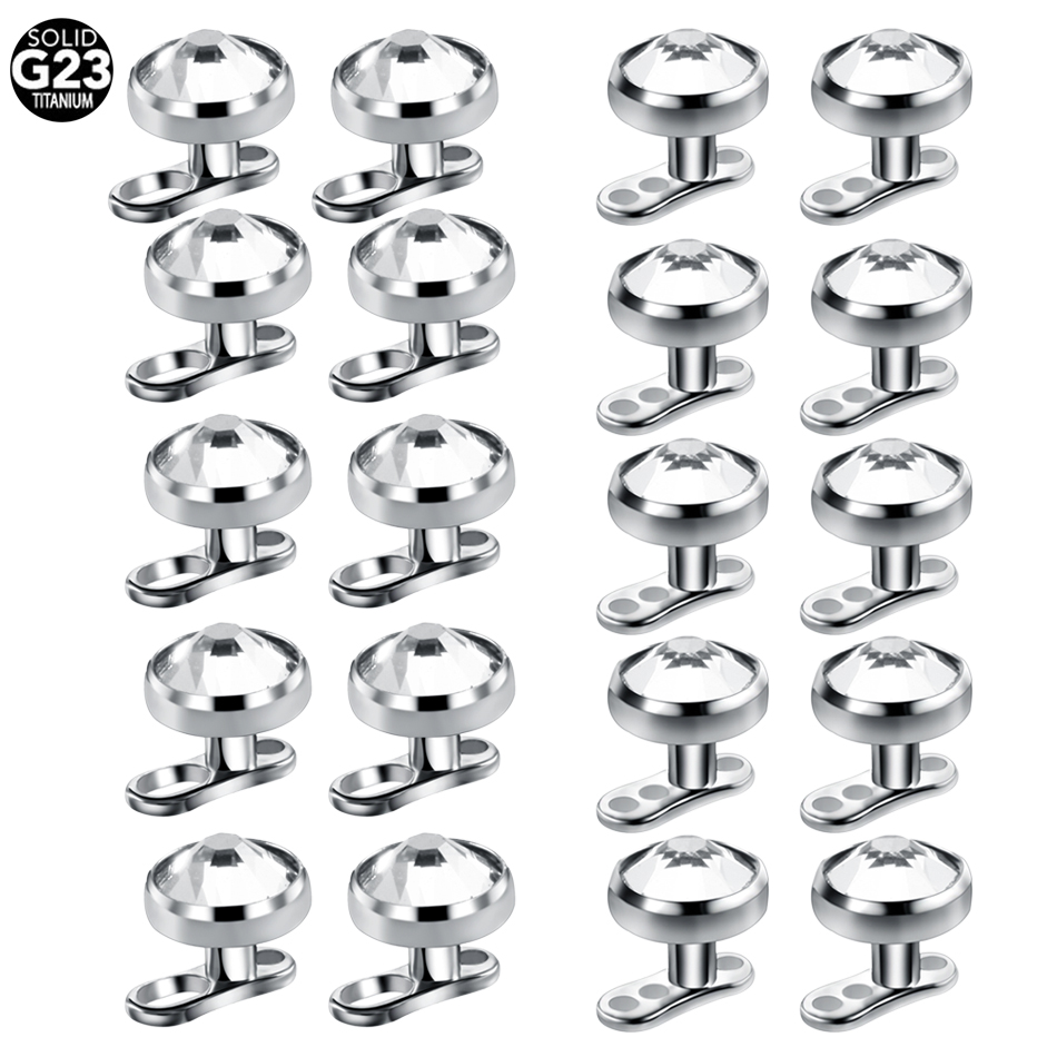 10 pz/lotto Titanio Micro Derm - Body Jewelry Dermal recensione e prezzo