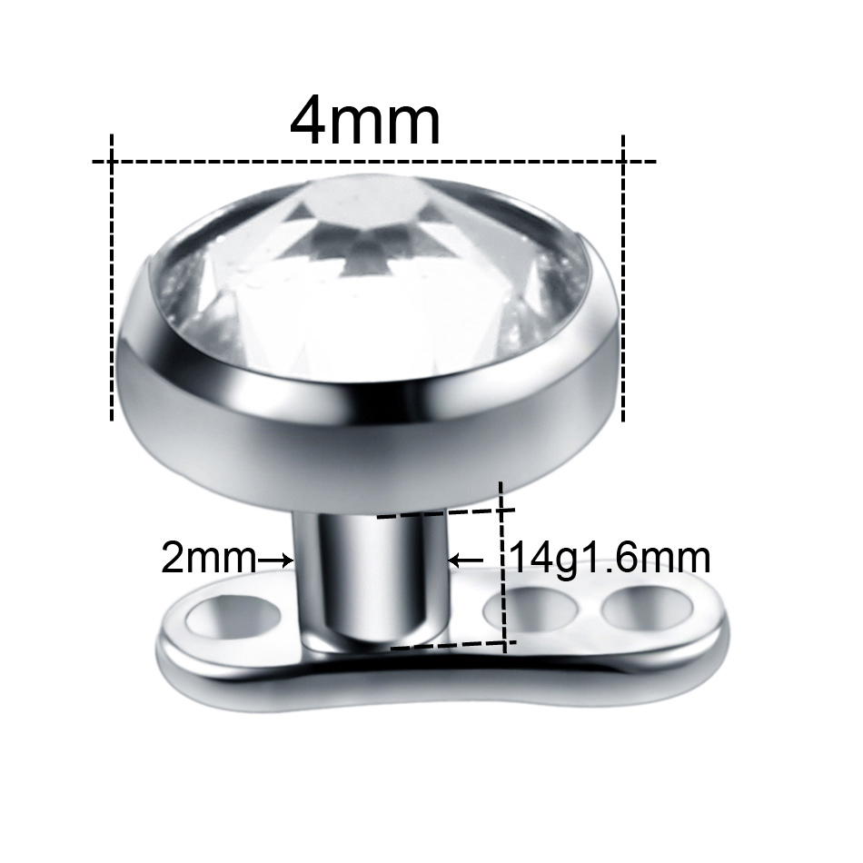 10 pz/lotto Titanio Micro Derm - Body Jewelry Dermal recensione e prezzo