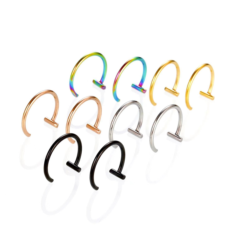Orecchini a cerchio aperti in  - Body Jewelry Lip Ring recensione e prezzo