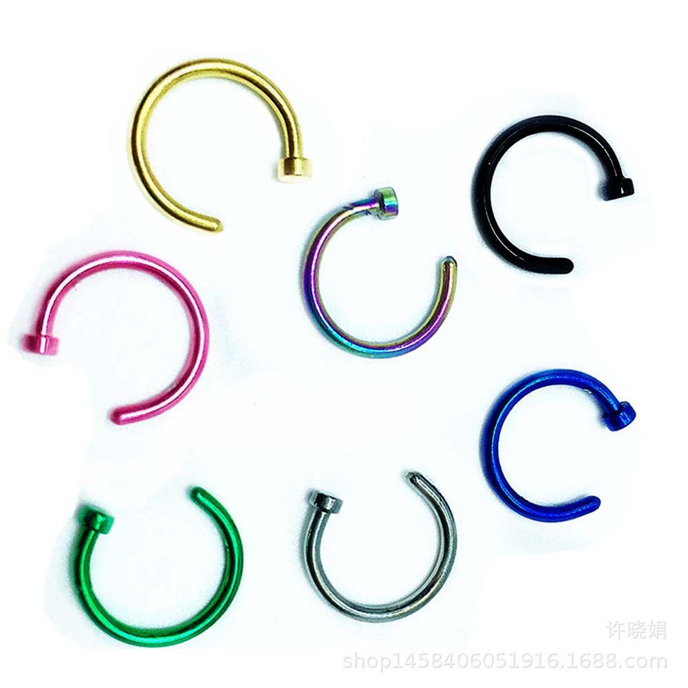 10 Pezzi di Orecchini a Cerchi - Body Jewelry Lip Ring recensione e prezzo