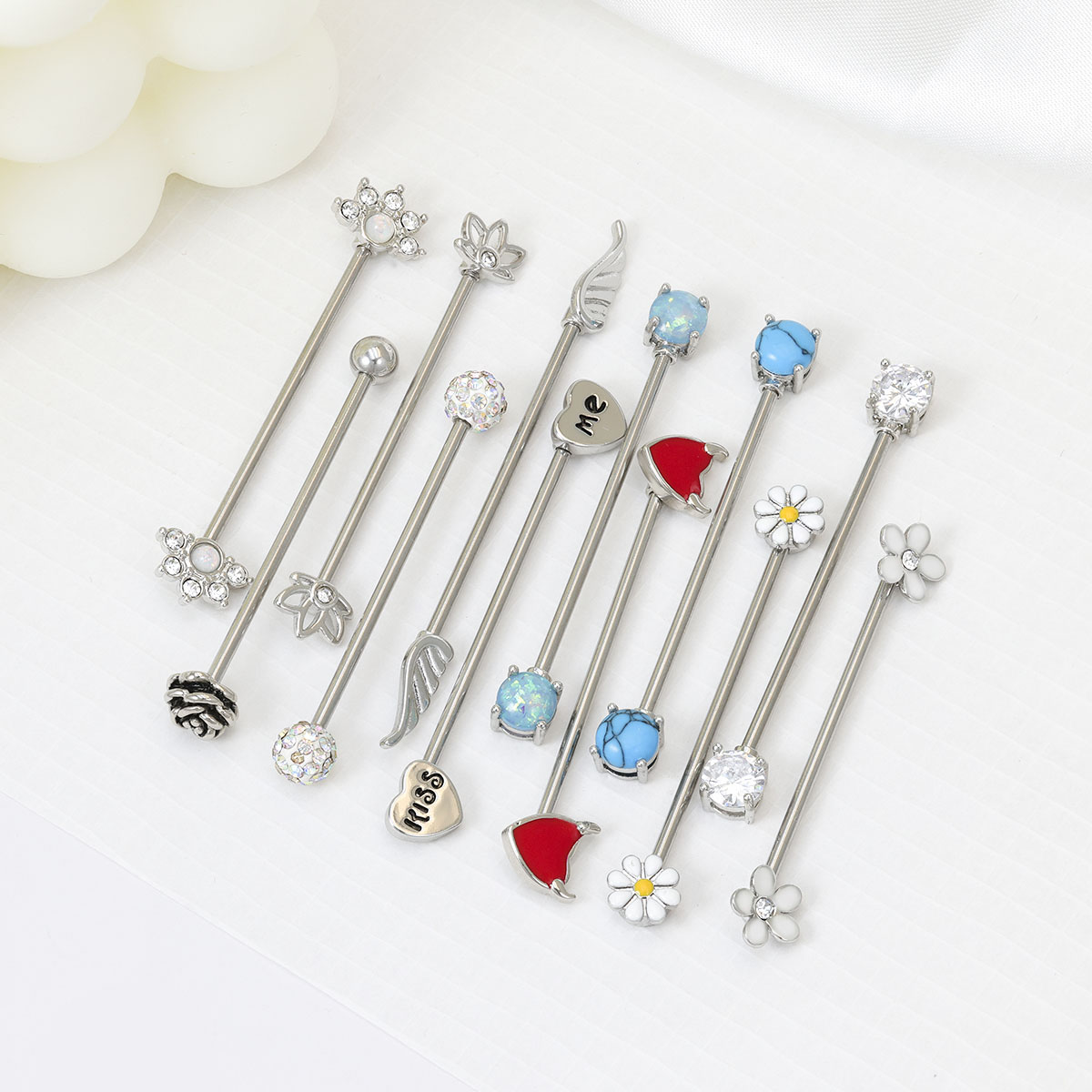 16G Frecce Cuori Bilanciere in - Body Jewelry Barbell recensione e prezzo