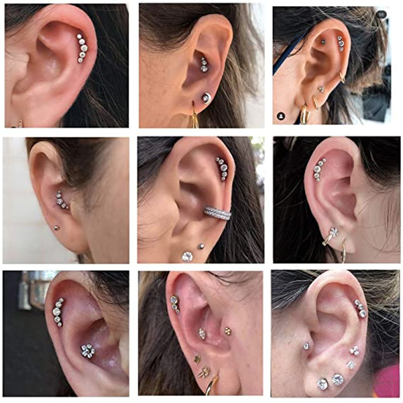 1 pz cristallo cartilagine pie - Body Jewelry Barbell recensione e prezzo