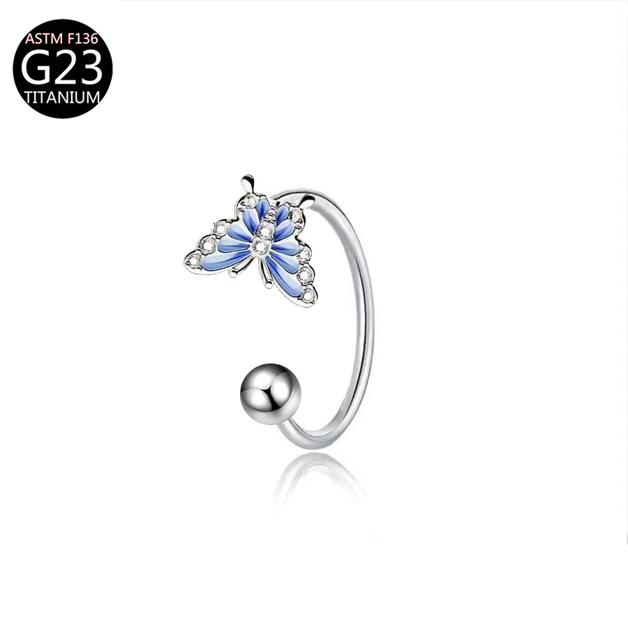 Anello per labbra a forma di f - Body Jewelry Lip Ring recensione e prezzo