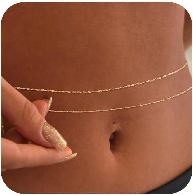14k placcato oro 26-33 pollici - Body Jewelry Waist recensione e prezzo