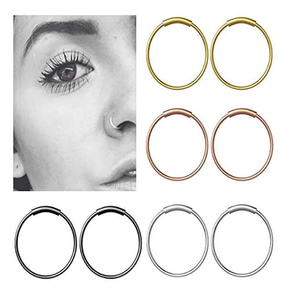 Set di 3 Anelli Continui Senza - Body Jewelry Lip Ring recensione e prezzo