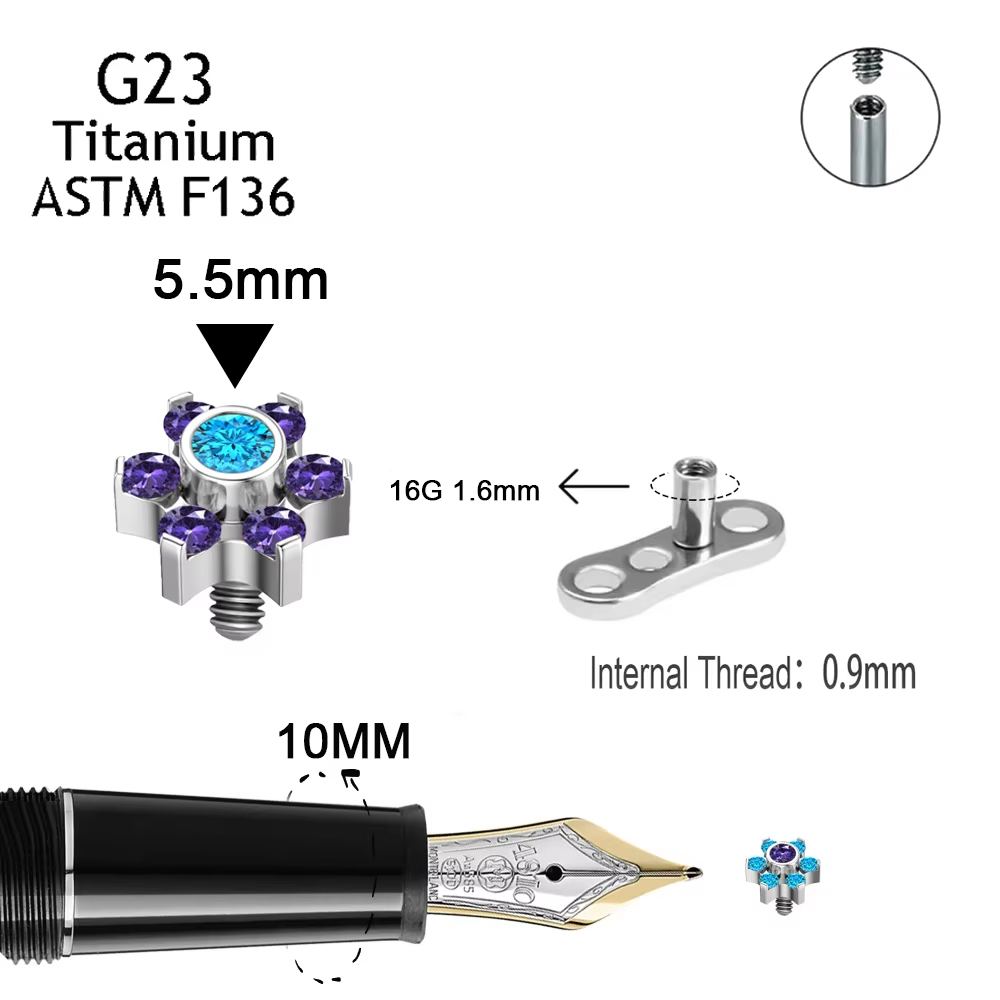 G23 Piercing dermico in titani - Body Jewelry Dermal recensione e prezzo