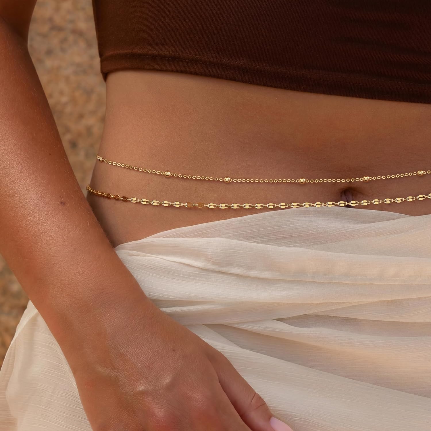 Catena da Vita Placcata Oro 14 - Body Jewelry Gold Plated recensione e prezzo